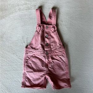 Baby Gap gap for good light pink overall shorts 3T